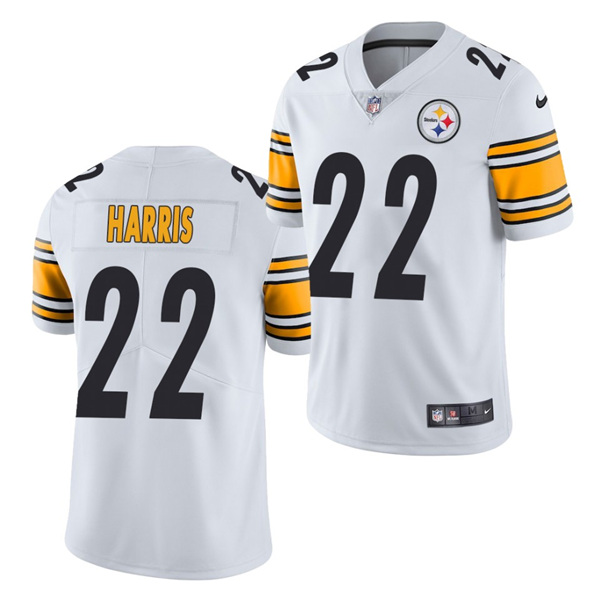 Men's Pittsburgh Steelers #22 Najee Harris 2021 White Vapor Untouchable Limited Stitched Jersey